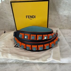 Fendi Guitar Strap - Spikey Squares